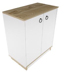Hanah Home Konzolasztal WhiteOak Nüanse - Tölgy, Fehér
