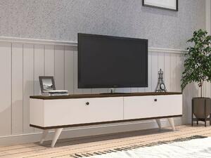Hanah Home TV Stand White walnut Paris - White, Walnut