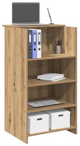 Recepciós pult kézműves tölgy 55x50x103,5 cm szerelt fa