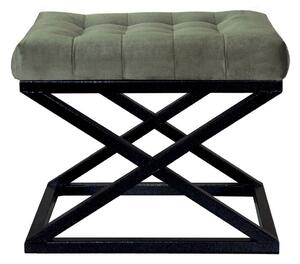 Atelier Del Sofa Puff Black Green Capraz - Fekete, Zöld