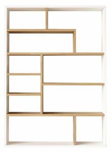Hanah Home könyvespolc NaturalWhite Kee1-Sw