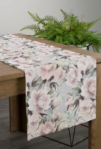 Flore tavaszi asztali futó Pasztell rózsaszín 40x140 cm