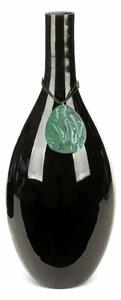 Capri üveg váza Fekete/zöld 18x18x48 cm