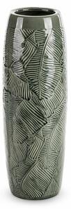 Dara kerámia váza Zöld 14x14x40 cm