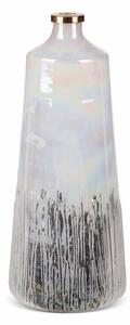 Aden üveg váza Krémszín/ezüst 19x19x43 cm