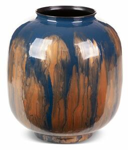 Kaja dekoratív fém váza Kék 30x30x34 cm