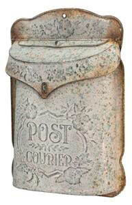 Fém postaláda antikolt szürke - Post Courier