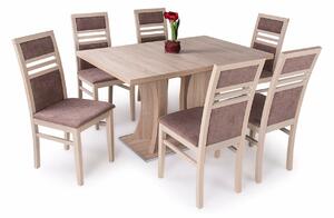 Bella asztal Mira székekkel | 6 személyes étkezőgarnitúra