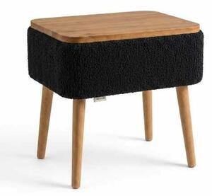 Hanah Home Éjjeliszekrény Black Nova - Fekete