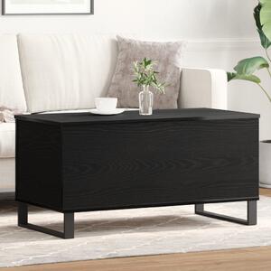 Fekete Tölgy Dohányzóasztal 90x44.5x45 cm Szerelt Fa
