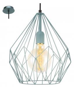 LED lámpa függeszték , mennyezeti , E27 , acél , menta , EGLO , CARLTON , 49259