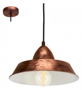 LED lámpa függeszték , mennyezeti , E27 , acél , antik-vörösréz , EGLO , AUCKLAND , 49243