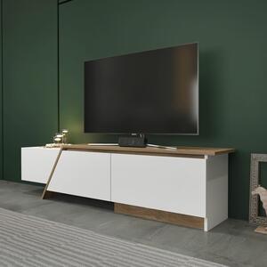 Hanah Home TV-állvány Zonas - fehér, dió