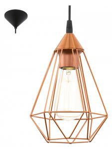 LED lámpa függeszték , mennyezeti , E27 , acél , réz , EGLO , TARBES , 94193