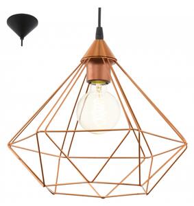 LED lámpa függeszték , mennyezeti , E27 , acél , réz , EGLO , TARBES , 94194