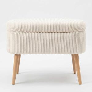 Atelier Del Sofa Puff Krém Mini Oslo Len - Krém