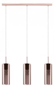 LED lámpa , függeszték , mennyezeti , 3 x E27 foglalat , vörösréz , EGLO , SELVINO , 98699