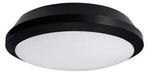 LED lámpatest , mennyezeti , kerek , 25W , természetes fehér , fekete , IP65 , DABA PRO