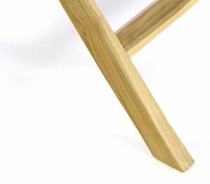 DIVERO Kerti asztal 100 cm teak fa