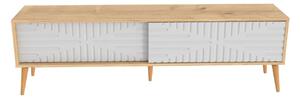 Hanah Home TV állvány Sapphire Oak White Riso - Zafír Tölgy, Fehér