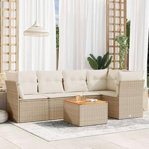 VidaXL Polyrattan Kerti Ülőgarnitúra - 6 részes