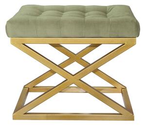 Atelier Del Sofa Puff Gold Green Capraz - Arany, Zöld