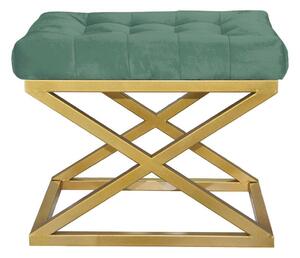 Atelier Del Sofa Puff Gold Green Capraz - Arany, Zöld v2