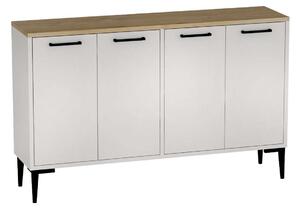 Hanah Home Konzolasztal Sapphire Oak White Frezya - Zafír Tölgy, Fehér