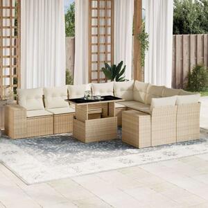 VidaXL Polyrattan Kerti Ülőgarnitúra - 10 részes