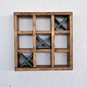 Hanah Home Dekoratív fa fali polc Wooden Raf297