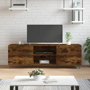 Füstös tölgy színű szerelt fa TV-szekrény 150 x 30 x 44,5 cm