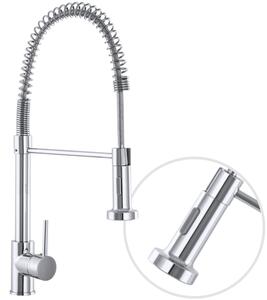 Gamma Solid, szabadon álló mosogatócsaptelep rugalmas kifolyóval, króm, GMA-BSL-CH