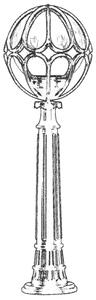 Opviq Outdoor Floor Lamp Black BSU-68081-BSY-M4-B