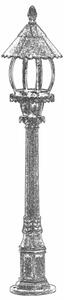Opviq Outdoor Floor Lamp Brown BSU-68184-BKR-B
