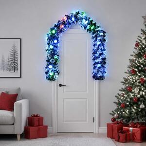 Karácsonyi girlanda 200 cm 16 LED Többszínű PET