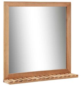 Tömör diófa fürdőszobai tükör 60 x 12 x 62 cm