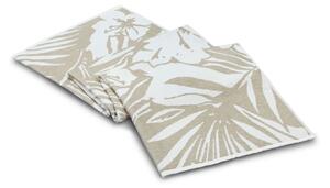L'essential Maison Fouta (Beach Towel) Light Brown White Floral - Light Brown