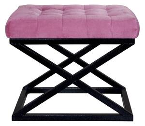 Atelier Del Sofa Puff Fekete Fuchsia Capraz - Fekete, Fuchsia