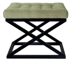 Atelier Del Sofa Puff Black Green Capraz - Fekete, Világosszürke