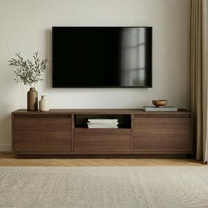 Hanah Home TV Stand Milano Walnut Sentinel - Milano Walnut