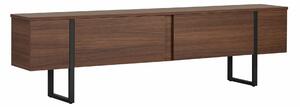 Hanah Home TV Stand Milano Walnut Black Onera - Milano Walnut, Black