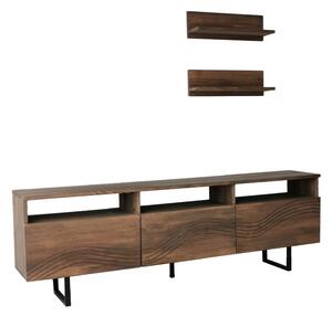 Hanah Home Onda TV szekrény, diófa színű