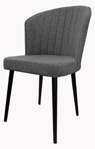 Hanah Home Szék Szett (2 db) Szürke Fekete Rubi - Szürke, Fekete