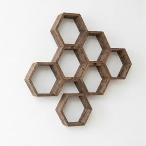 Hanah Home Decorative Wooden Wall Shelf Wooden Raf309