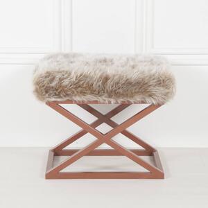 Atelier Del Sofa puff, réz Capraz plüss - réz