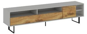 Hanah Home TV Stand Grey Oak Luga - Grey, Oak