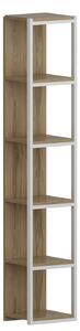 Hanah Home könyvespolc Oak White Texas - Fehér, Ud