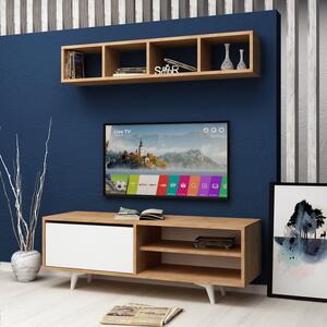 Hanah Home TV Unit Oak White Duku