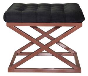 Atelier Del Sofa Puff Copper Black Capraz - Réz, Fekete