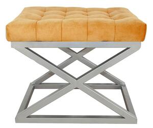 Atelier Del Sofa Capraz puff - ezüst, narancs